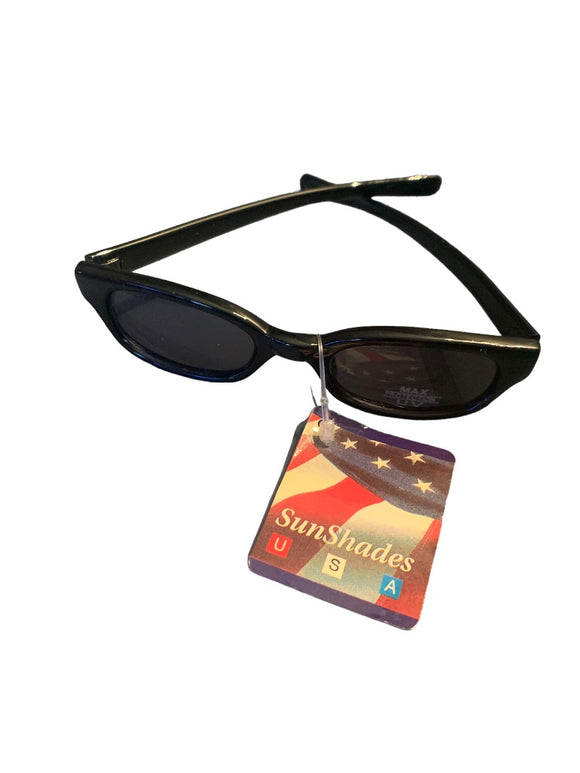 Glance Youth Sunglasses Black Oval Frame UV400 Protection 4300-B New
