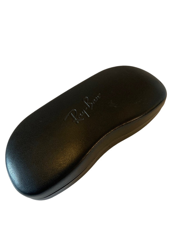 Ray-Ban Black Sunglasses Case Hard Clamshell Snap Hinge and Cleaning Cloth