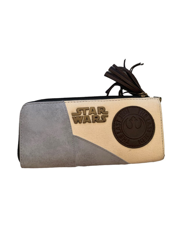 Bioworld Star Wars Rey Zip Around Wallet Blue Tassel 8