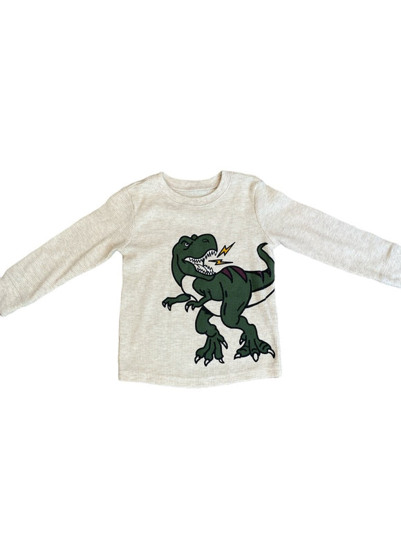 2T Garanimals Thermal Long Sleeve Dinosaur Shirt