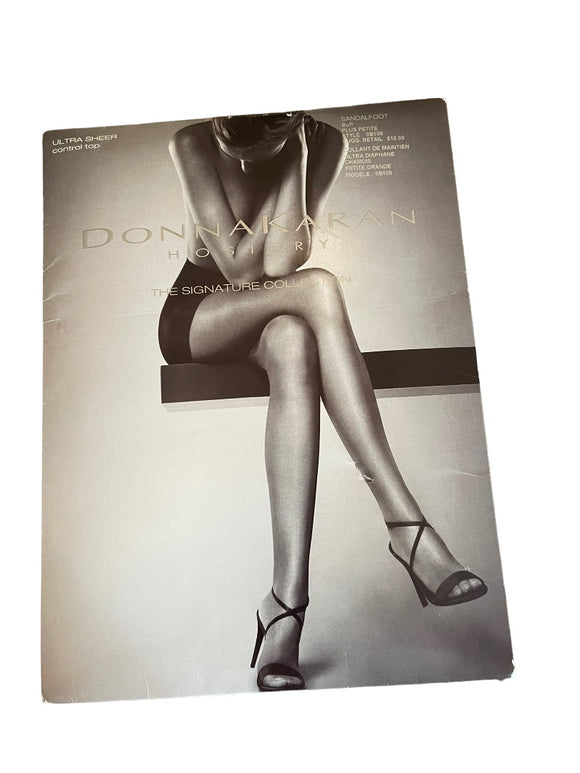 Donna Karan Ultra Sheer Control Top Sandalfoot Buff Plus Petite Style 0B108 NEW