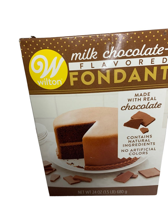 Wilton Milk Chocolate Flavored Fondant for Cake Decorating 24 oz.