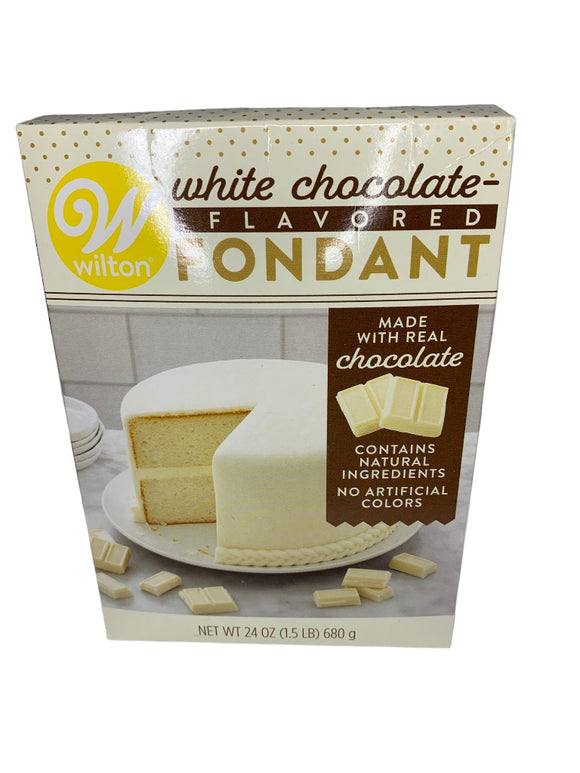 Wilton White Chocolate Flavored Fondant made with Real Chocolate 24 oz