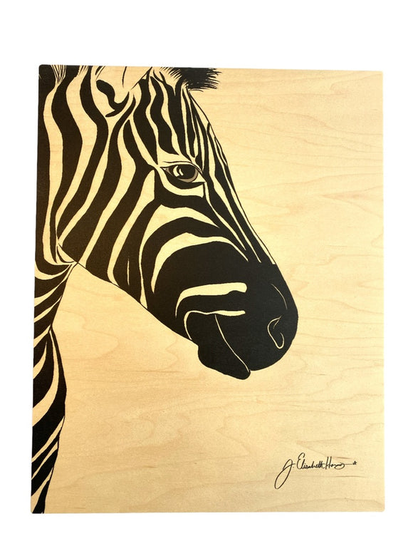 New Uhak Zebra Wall Art 16x20 Signed Ready To Hang