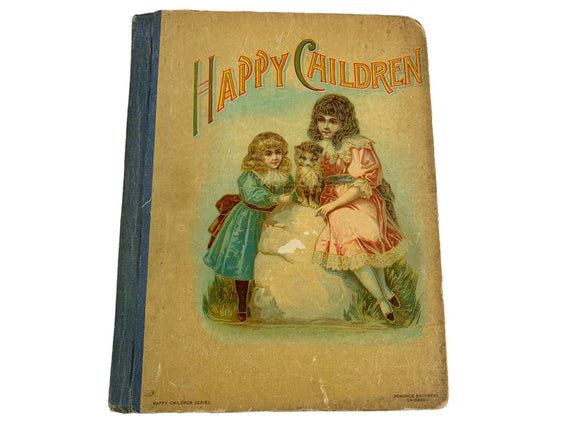 Antique Happy Children Series Hardcover Illustrated Book Donohue Brothers Chicago