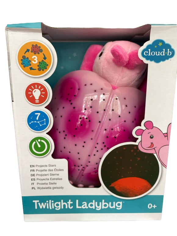 NEW Cloud B Twilight Ladybug Pink Light Projector Nursury Sleep